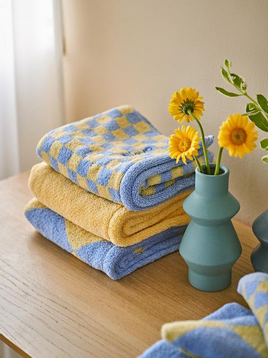 allevo Pure Cotton Allevo The Edge Towel Set 3P Sunshine Blue