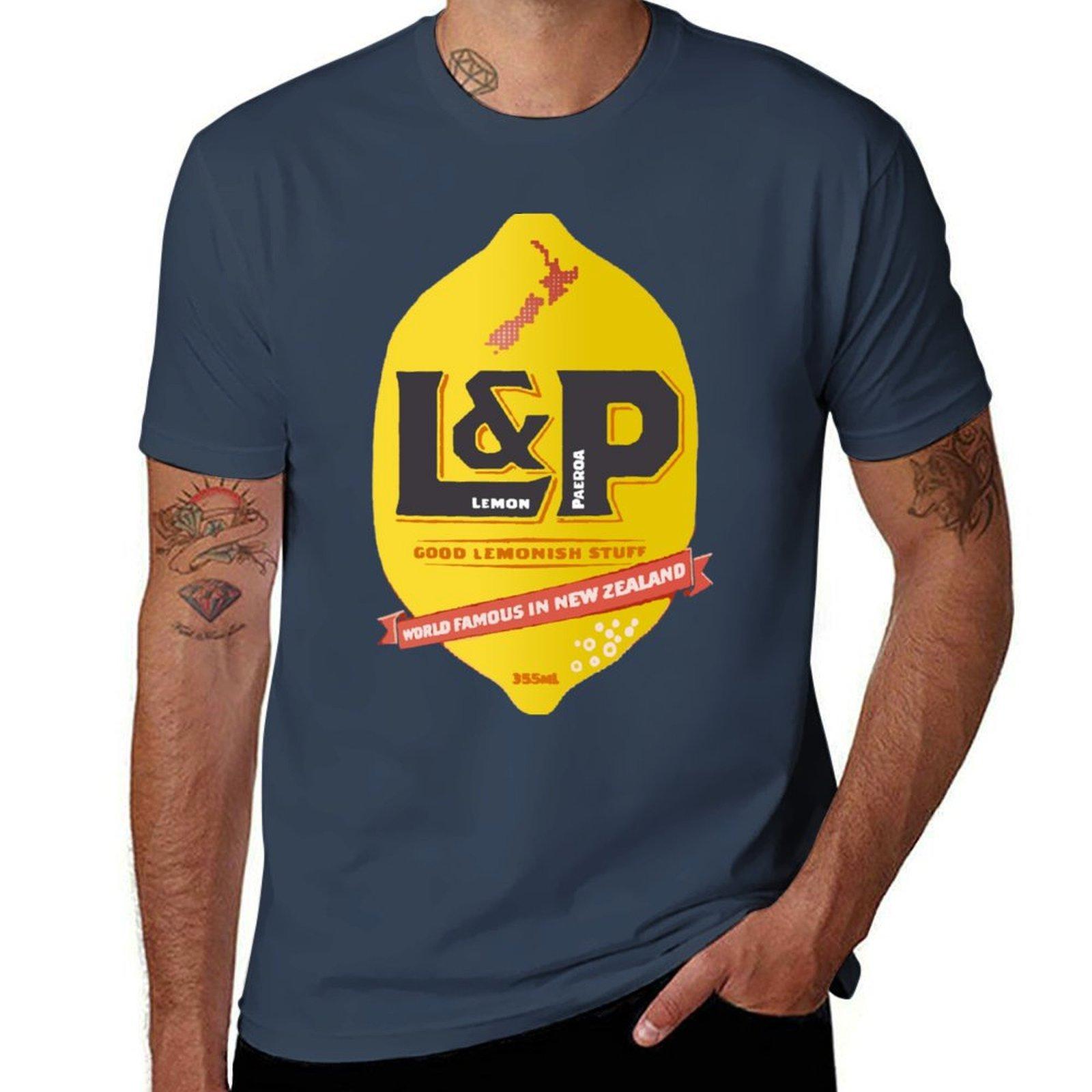 Lemon And Paeroa New Zealand Drink Design Tshirt Fitness Training Breathable Tee S