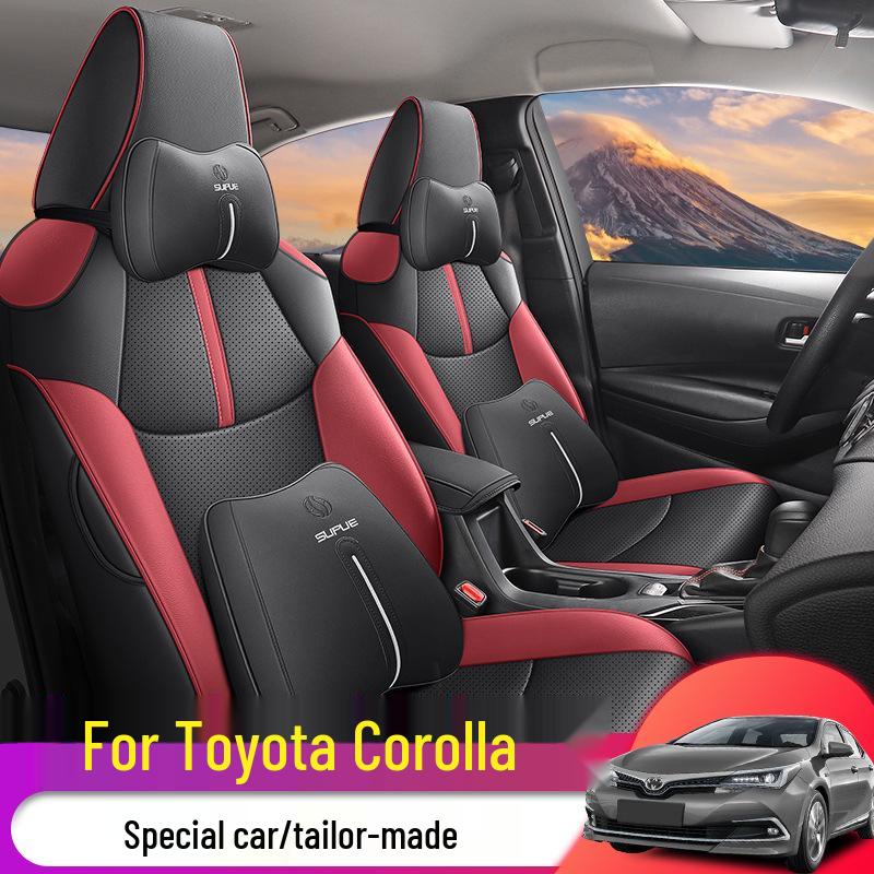 Corolla-Specific One-Piece Leather Seat Cover & Cushion