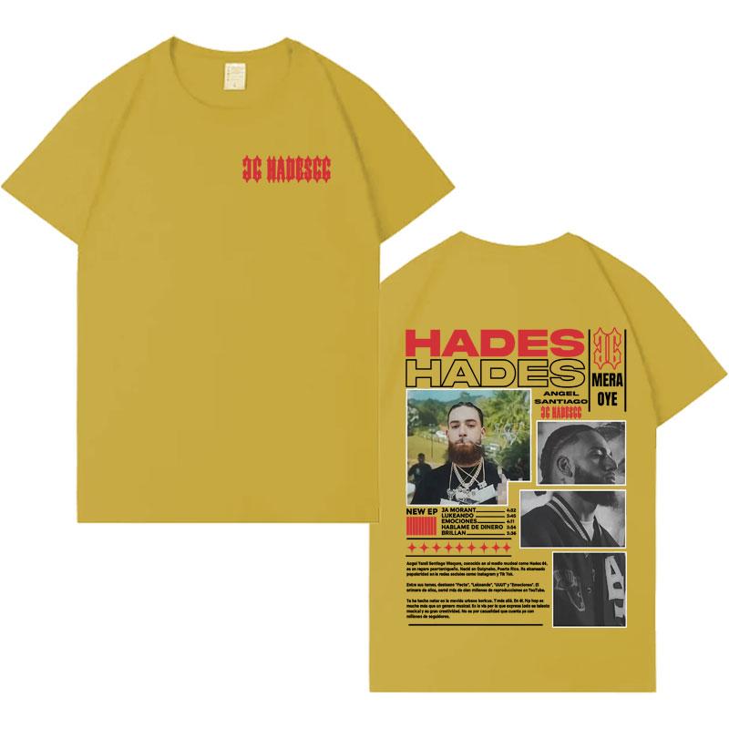 Rapper Hades 66 Make Money Not Friends 2025 Gothic Short Sleeve Tee Shrit Cotton Mens Tees High Quality Crewneck Tops Teenagers