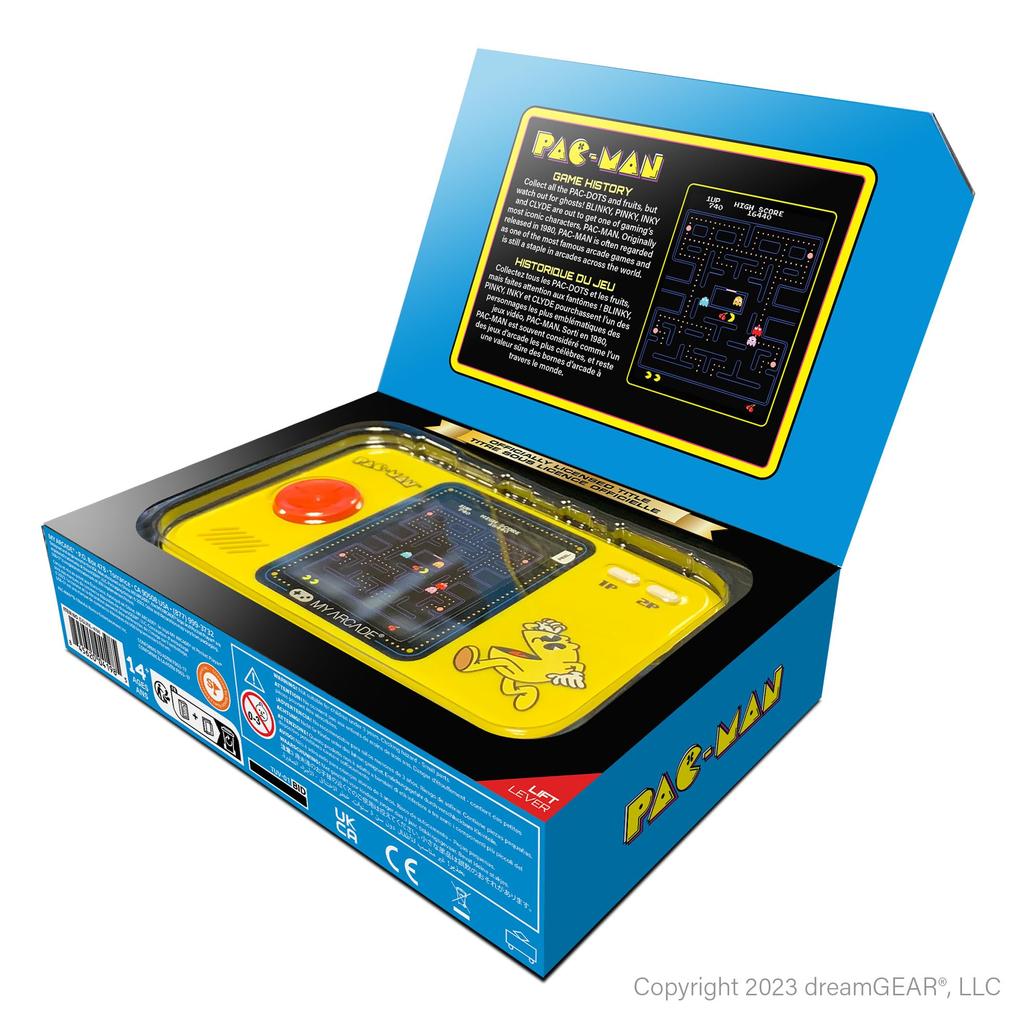 My Arcade Pocket Player Portable Video Color Kids Game Pac-Man Pro Game, 2.75-inch Display, Toy, Pac-Man