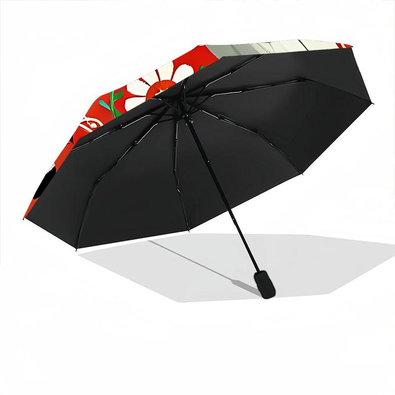 1pc Horse Snake Automatic Open/Close Umbrella Compact Folding Umbrella, All-Season Portable Umbrella for Women/Men, Perfect Gift for Birthdays