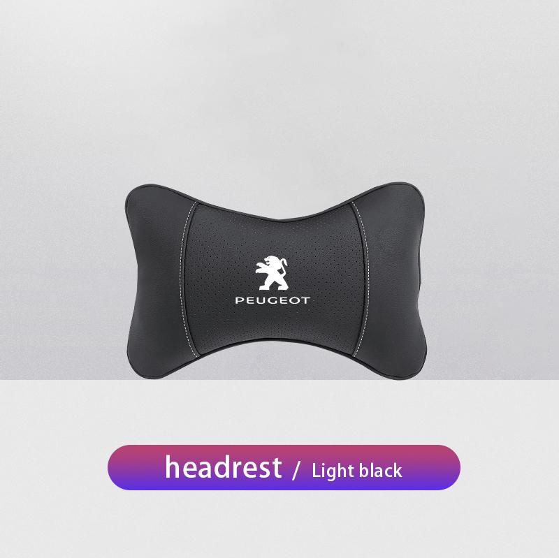 

New Headrest Suede Car Soft Headrest Waist Support For Peugeot 607 406 407 307 206 408 5008 4008 208 3008 308 2008 207 107 508