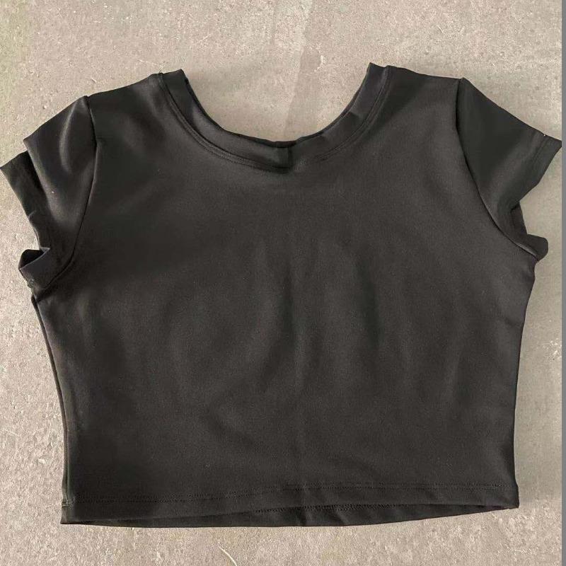 Summer New Style Slim Tight-fitting Women's Fitness Short-sleeved