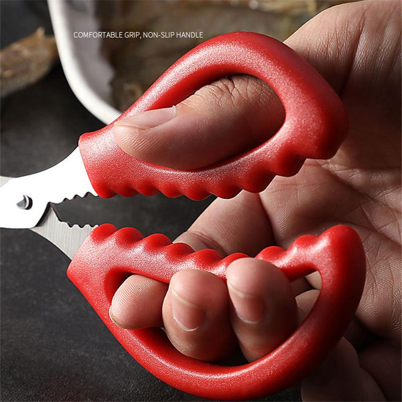 Stainless Steel Kitchen Shrimp Cutters Shrimp Line Stripping Tool Household Seafood Scissors Lobster Fish Prawn Peeler