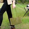 Hollow Woven Vegetable Basket, Large Capacity Commuting Handle, Mother Bag, Niche Trend, High-end Feeling, Single Shoulder Armpit Bag