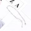Men Width:3mm Simple Gold&Silver 1 Pcs Foot Zinc Zinc Alloy Figaro Ankle Jewelry Anklet Bracelet