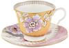 Wedgwood Harley Quinn Butterfly Bloom Teacup Yellow & Saucer, [Used]