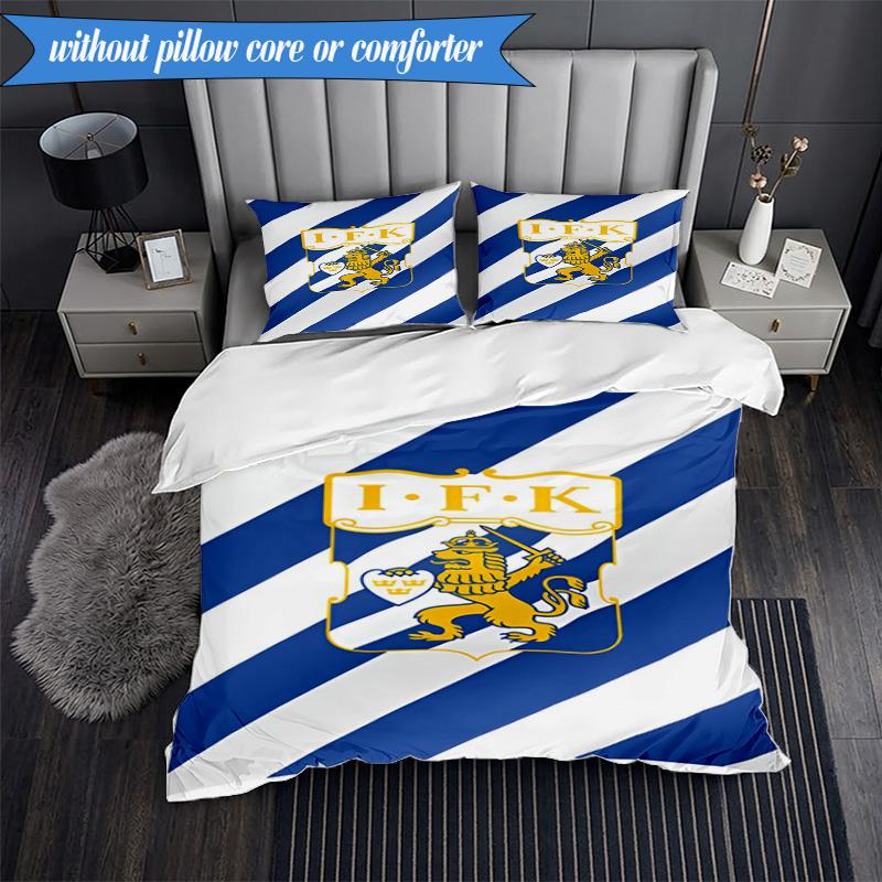 3PCS Ifk Lion Crest Emblem Bedding Set 2D Printing (Includes 1 Duvet Cover + 2 Pillowcases Coreless), Bedroom decor,Fan gift