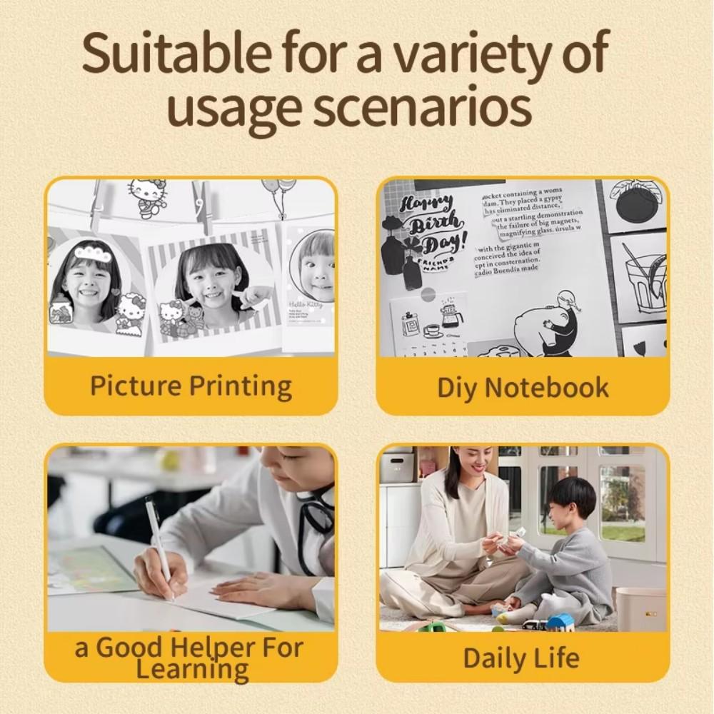 Imprimante Mini Portabile Wireless BT Fără Cerneală Imprimantă pentru Etichete Foto Autocolante Mașină de Etichetat Preț pentru Birou Școală Bucătărie