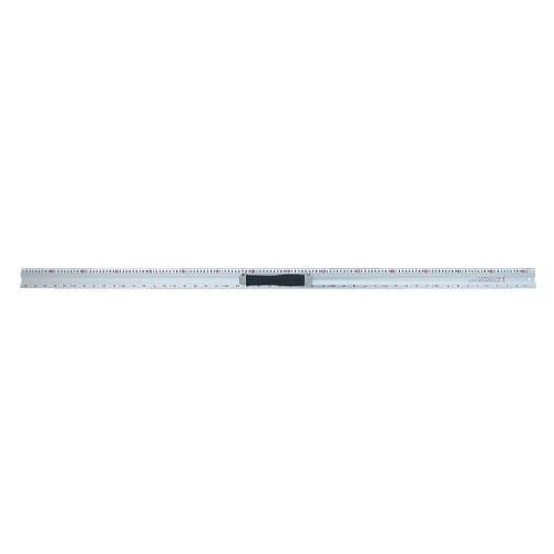 Shinwa Sokutei Aluminum Cutter Ruler, 1.5m, with Dual Graduations and Handle, 65096