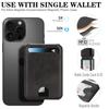 Magnetic Leather Phone Case with Card Holder for iPhone 12 - 17 Series Multi - Functional Stand Shockproof Protective Cover