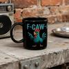 F-Caw-F Funny Chicken Halloween Rooster Mug 11Oz Gift Holidays Halloween