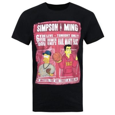 Camiseta oficialmente masculina Simpson e Ming