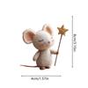 Felt Mice 3.1 Inch Fashionable Mousee Tabletop Decor for Christmas Easter Holiday Home Table Party Fireplace Mantel Bookshelf