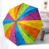 1pc Colorful Star Wheel Pattern Umbrella with Plastic Handle,Vibrant Cartoon Pattern,Multi-functional UmbrellaPT234