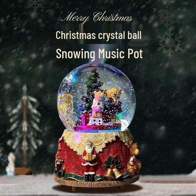 Sfera di Cristallo Carillon Luce Notturna – Regalo di Natale e Capodanno per Bambini