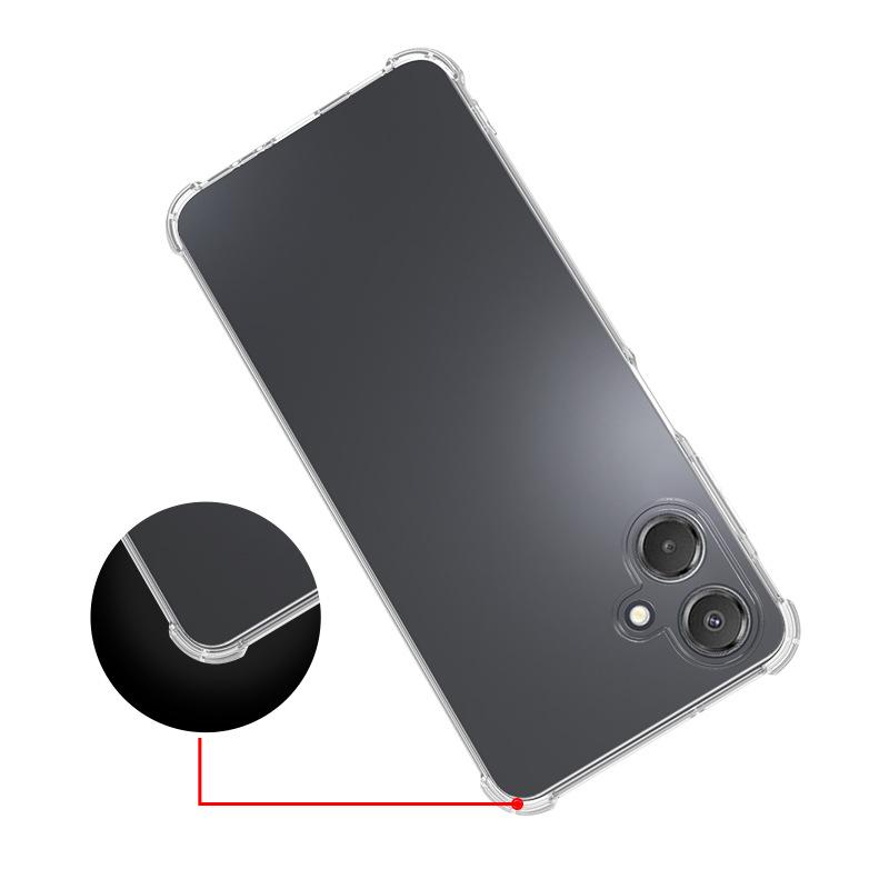 Suitable for SamsungA25 5G Japanese Version Four-corner Anti-drop Mobile Phone Case A57 Transparent Tpu Thickened A27 Protective Case