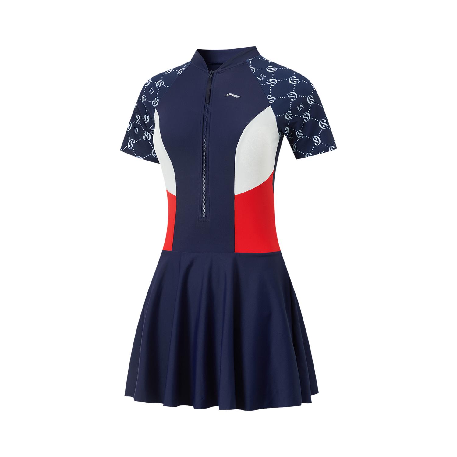 Коллекция купальников Li Ning Слитный купальник Женский Темно-синий ASLU102-1 L