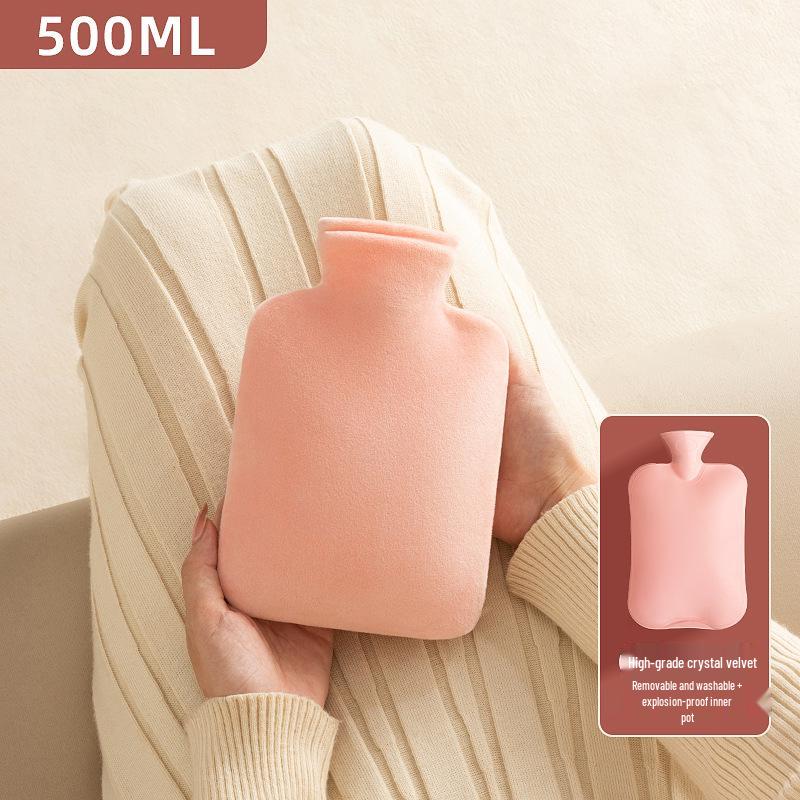 Plüsch-Wärmflasche - Abnehmbarer Winter-Handwärmer, Groß, Verdickt, Explosionsgeschütztes Design.