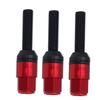 20 Pcs Taper Cone Lug Bolts Aluminum Alloy M12x1.5 Conical Seat Wheel Lug Bolts with Cap Red