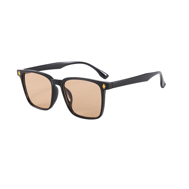 Stylish Men's and Women's Sunglasses, UV Protection, Large Frame, Slimming Square Sunglasses