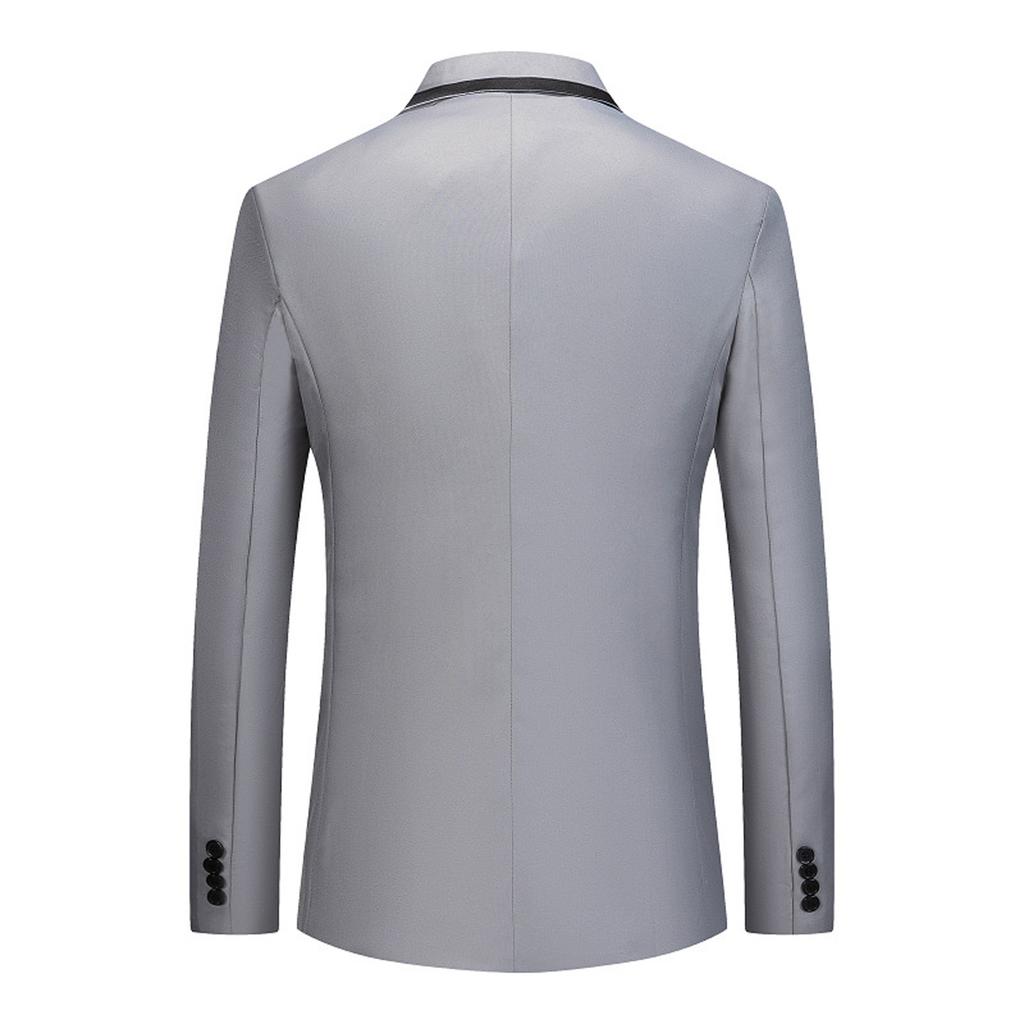 Men's Casual Business Wedding Long Sleeve Buttons Slim Fit Suit Coat Jacket