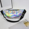 Fashion Dazzling Laser Waist Bag Pu Leather Waterproof Sport Chest Bag Crossbody Bag Holographic Fanny Pack For Boy Girl