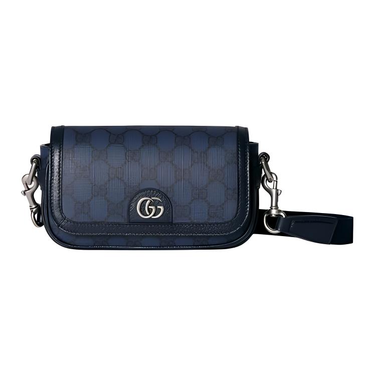 

Gucci Double G Detachable Adjustable Shoulder Strap Supreme Canvas Mini Crossbody Bag Men bags Blue 795466-2ZGMN-8441 Gift Set(Basic Set+Box+Shopping Bag)