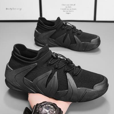 Autumn New Men's Shoes Fashion Men's Single Shoes Versatile Trend Shoes Sports Flying Woven Breathable Casual Shoes