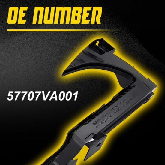 For 2015-2017 Subaru WRX STi Front Passenger RH Bumper Retaining Bracket Set NEW