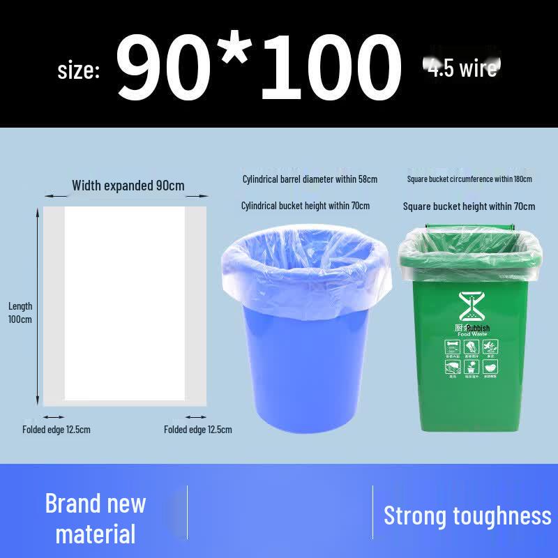 Extra Large Transparent Heavy-Duty Trash Bags