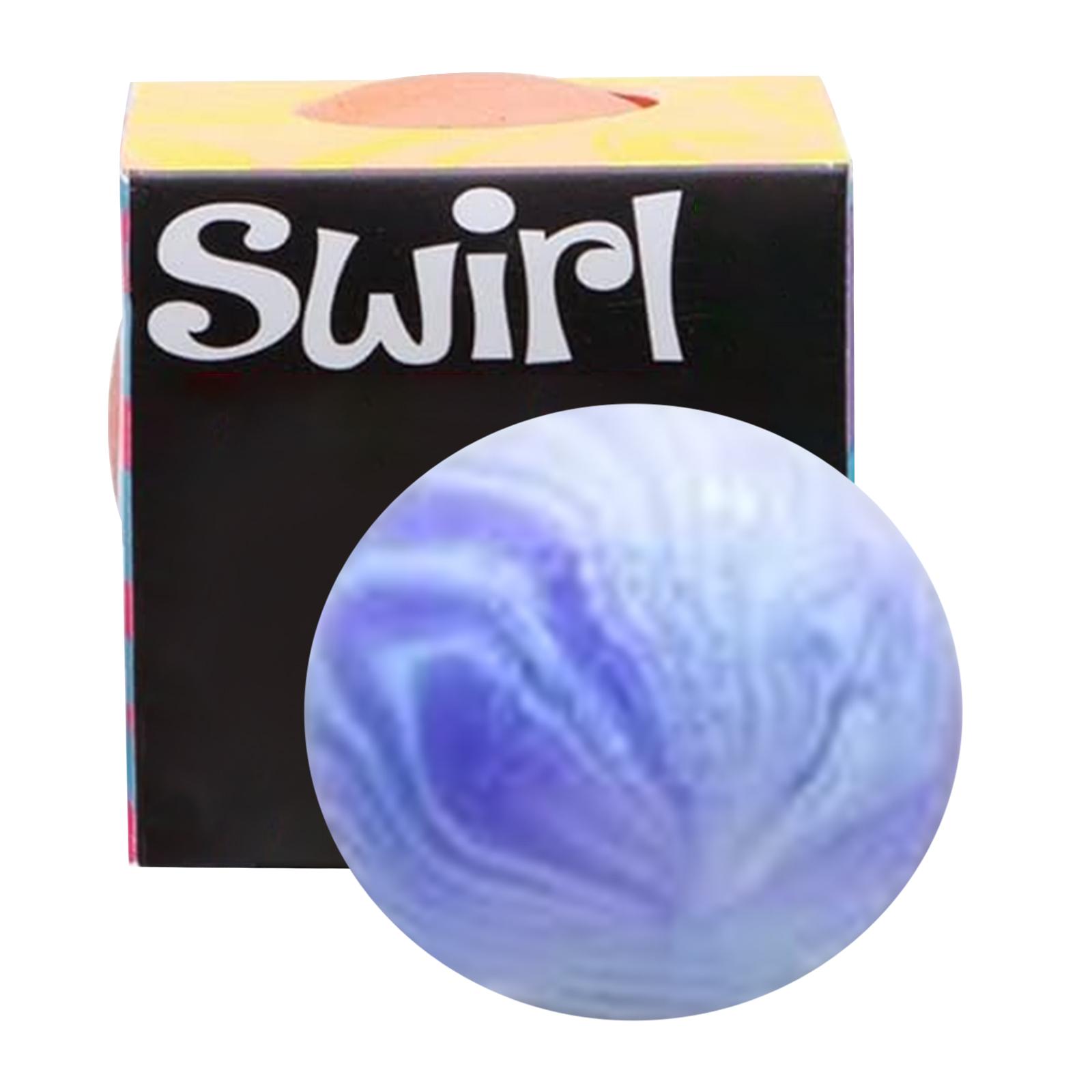 

Swirl Stress Relief Squeeze Ball Toy Soft Flexible Material Durable Design for Hand Exercise and Anxiety Reduction One Size