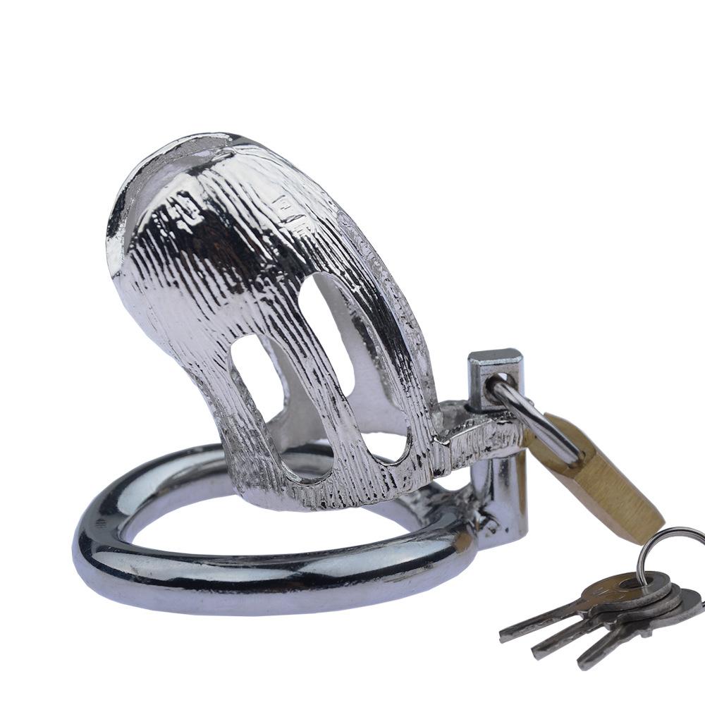 2019 New Metal Chastity Lock Men's Sexy Bird Cage Gymnastics Lock Metal Small Chastity Lock