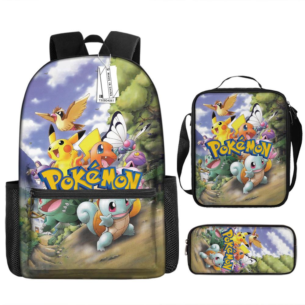 School Season Student Schoolbag Pokémon Pokémon Backpack Cartoon Satchel Pencil Case