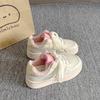 Thick baseplate shoes women's spring new student niche white shoes bread shoes women