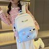 Schoolbag New Schoolbag Contrasting Colors Cute Commuting Travel Light College Style Backpack Outdoor Leisure Backpack