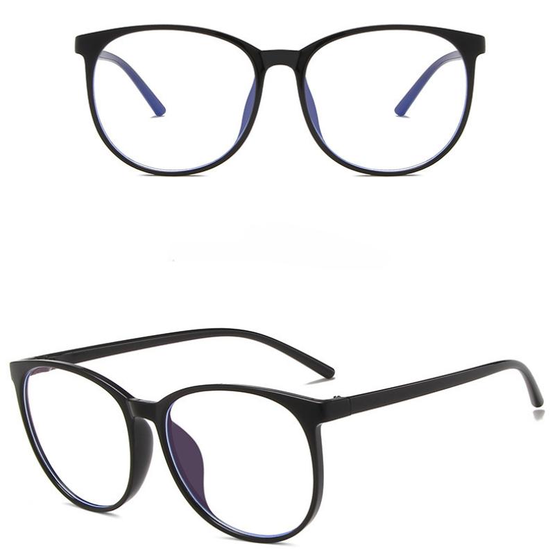Lunettes d'ordinateur transparentes, monture pour femmes et hommes, Anti lumière bleue, rondes, bloquant les lunettes optiques