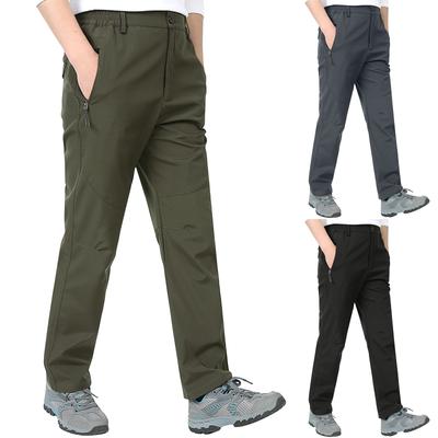 Pánske ležérne nohavice Pánske turistické nohavice Stredne hrubé Vetruvzdorné a vodeodolné Teplé strečové nohavice