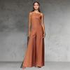 2025 European & American Sleeveless Loose Holiday Jumpsuit with Wide-Leg Pants for Women