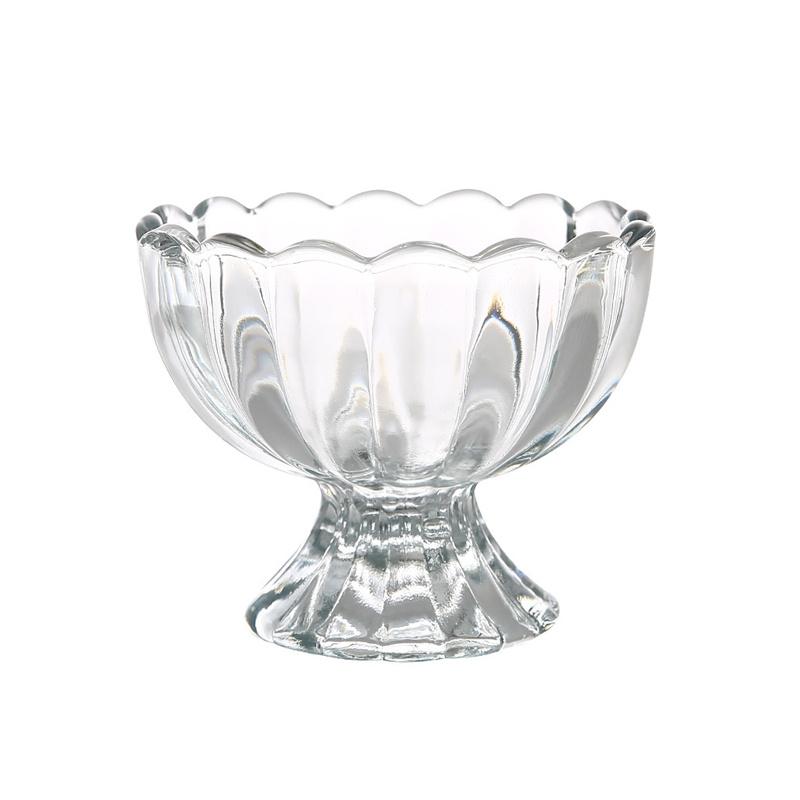 Summer Petal Shape Ice Cream Yogurt Cup Glass Pudding Dessert Cups Nut Snack Fruit Salad Bowl Wine glass For Home Dessert shop