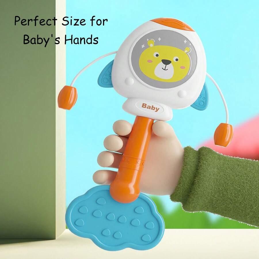 Baby Rattles Toy Cute Animal Hand Bell Grasping Ball Sensory Early Educational Toys For Infant