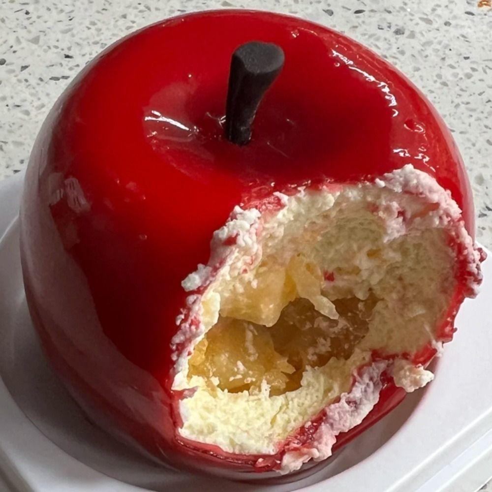 8/15-Kammer Puddingform Hitzebeständige Backform Tragbare Apfel-Silikonform Schokolade