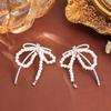 Hochwertige Miyuki Zirkon Schleifenstecker - Süßer & Modischer Schmuck für Damen