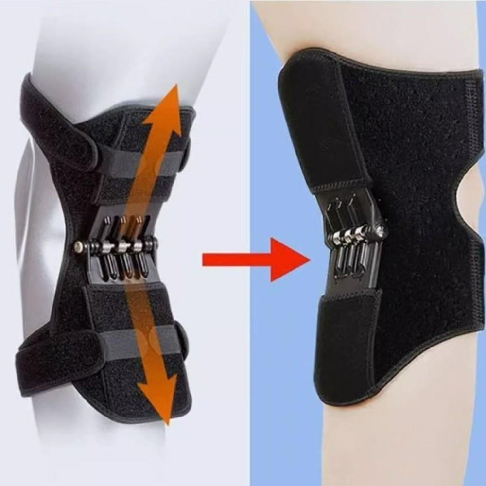 2PCS Adjustable Knee Booster Support Non-slip Spring Force Stabilizer  Men Women