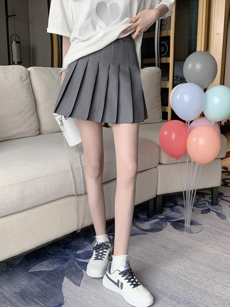 White Tiered Skirt for Women Summer Petite High-waisted A-line Mini Casual All-match Versatile Skirt Pleated Skirt Puffed Umbrella Skirt