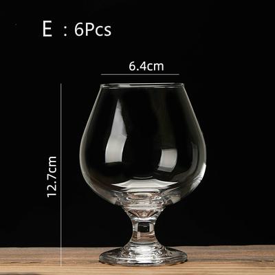 Cognac Brandy GlassTransparent High Capacity Goblet Red Wine Glass Scented Cup Suit Whisky Vodka Bar Restaurant Drinking Vessel