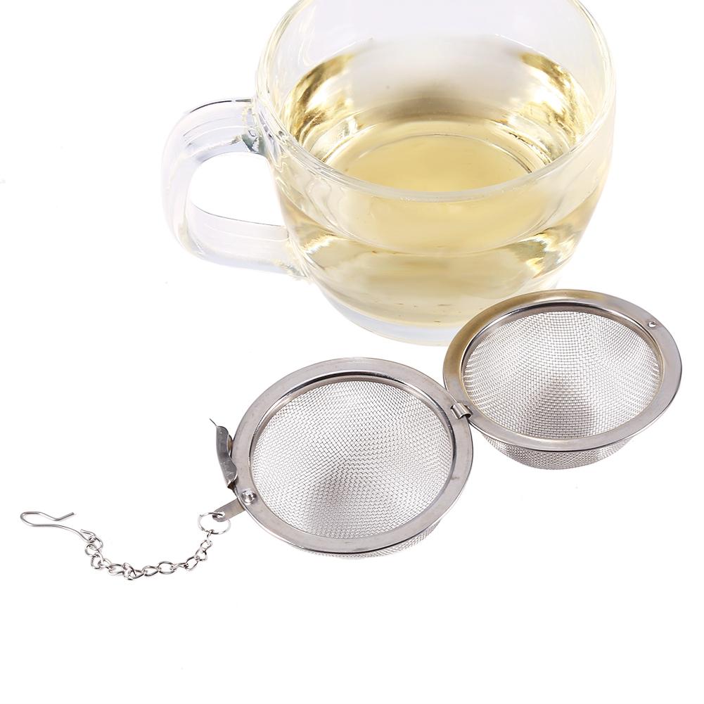 Stainless Steel Loose Tea Infuser Leaf Strainer Filter Diffuser Herbal Spice Net    4.5cm