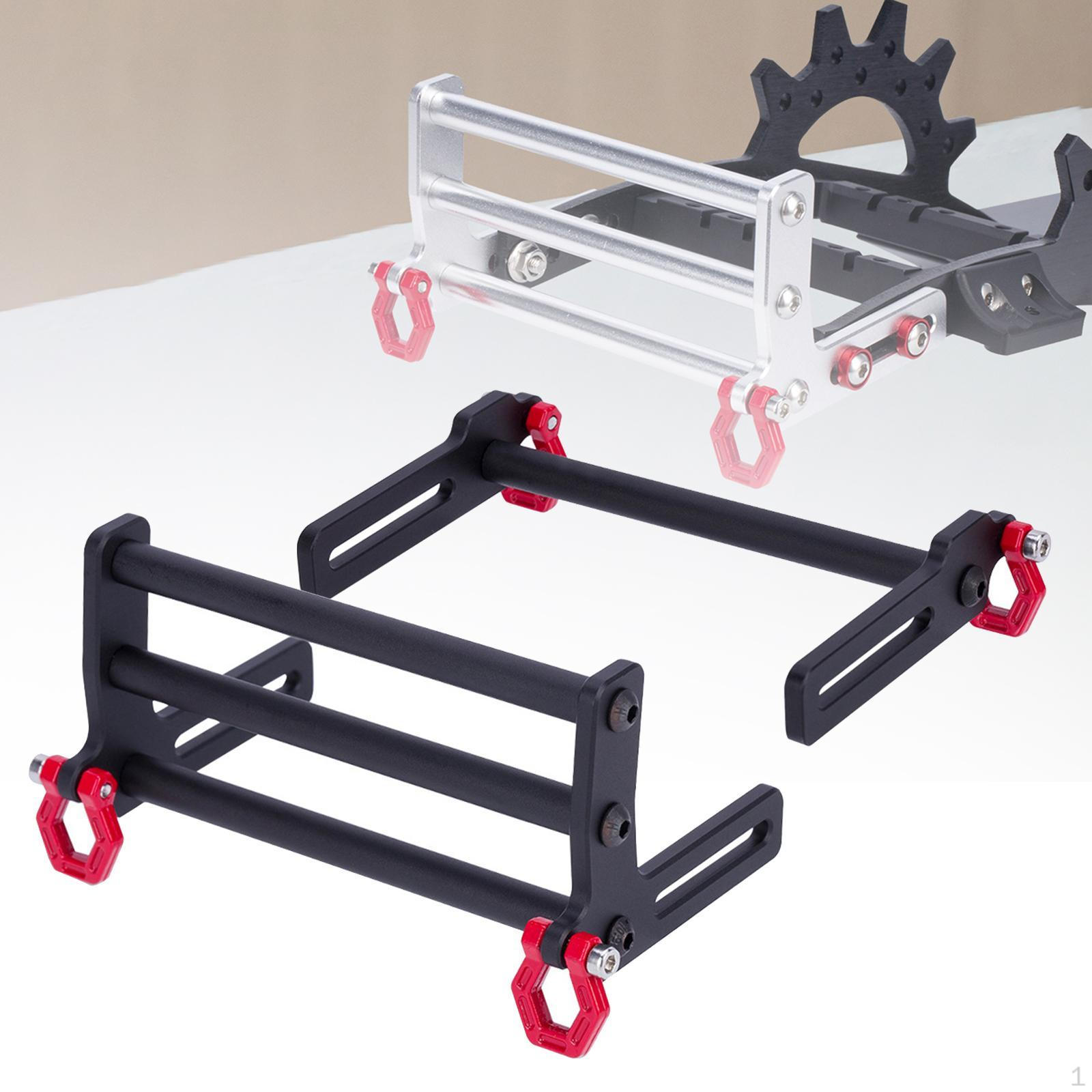 

RC Bull Bar, міцний, легко встановлюється, замінює передню та задню частину для автомобіля SCX10 масштабу 1/10 Black