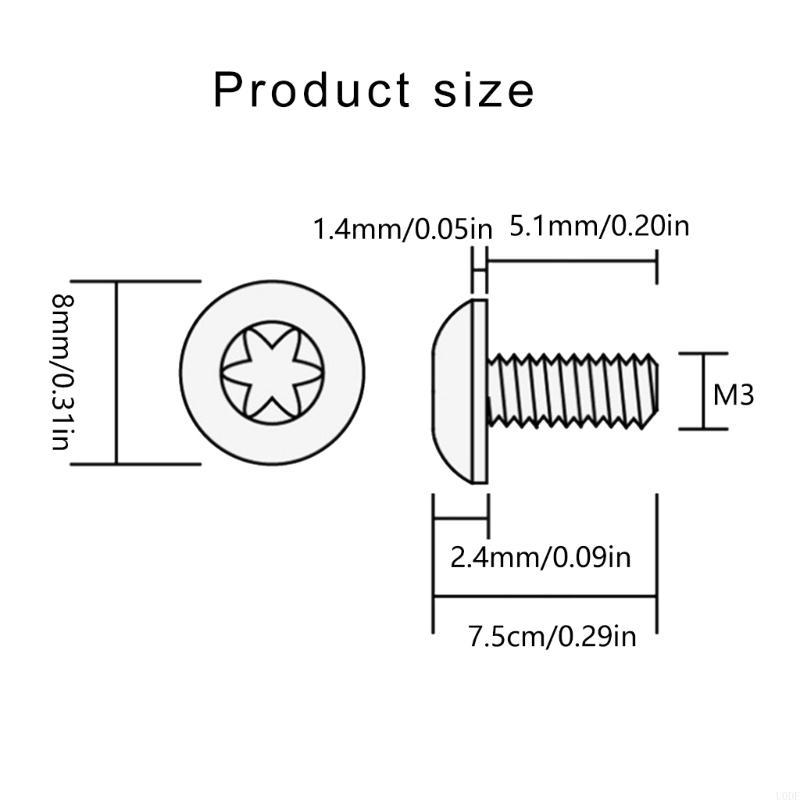 4Piece Stainless Steel Grips Screw Customize for 92FS M9 Enthusiasts
